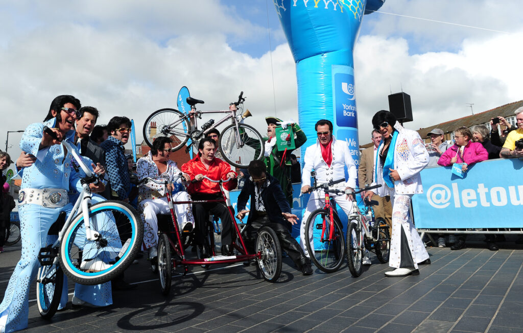 TdY 2015 S1 Elvis impersonators (picture SWPix.com)
