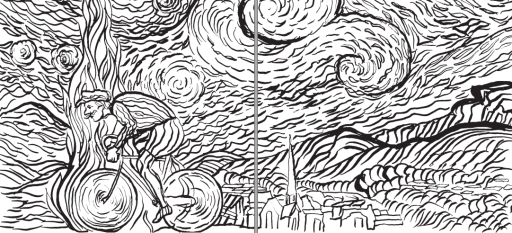 Colouring the Tour de France &ndash; Vincent van Gogh.PNG