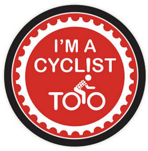 Imacyclisttoo car sticker