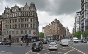 Junction of Sloane Street with Knightsbridge and Brompton Road (source Google Street View).PNG
