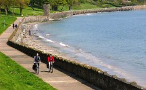 The Lagan and Lough route at Newtownabbey in Northern Ireland – the last maps to complete the UK series. Credit Robert Ashby. Sustrans