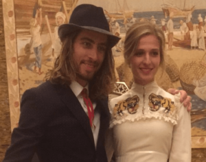 Peter and Katarina Sagan (source Peter Sagan on Twitter).PNG
