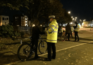 Hampshire Police Be Bright Be Seen initiative (source Hampshire Roads Policing on Twitter).PNG