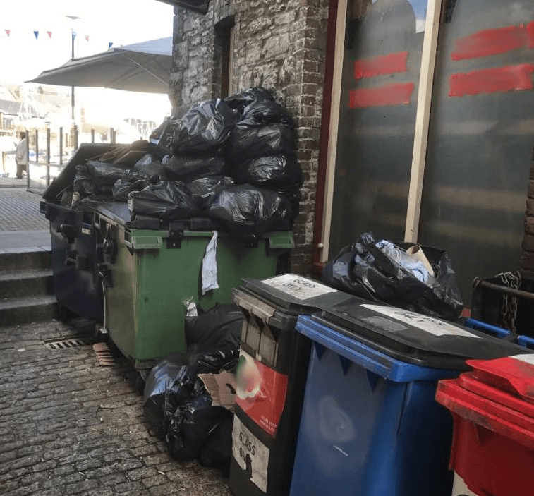 PedalBins – Plymouth alleyway