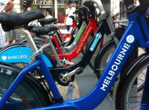 Bike share family (source Melbourne Bike Share)