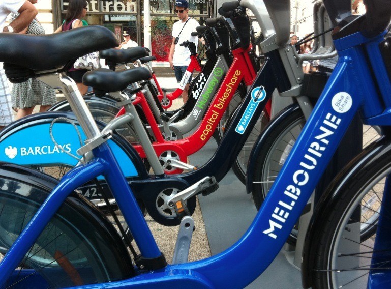 Bike share family (source Melbourne Bike Share)