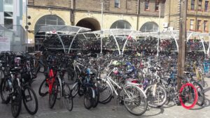 Chelmsford bike parking – image courtesy of Juliette Maxam (Abellio Greater Anglia)