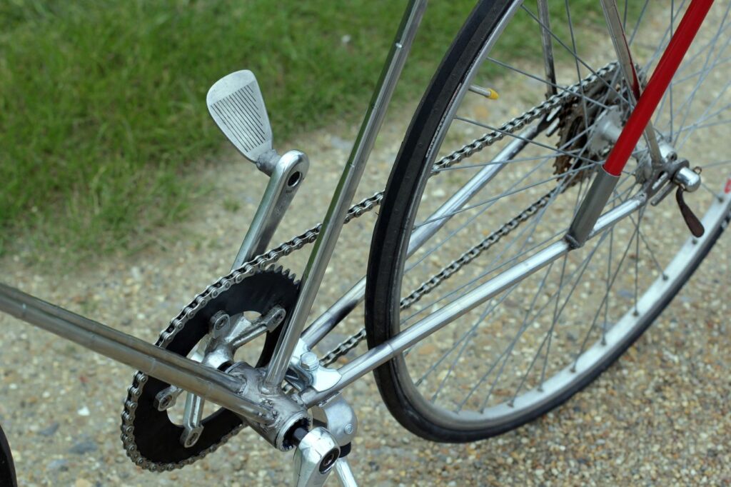 Gold club bicycle pedals (Kingston University).jpg