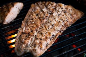 Grilled salmon (CC licensed by Mike, via Flickr).jpg