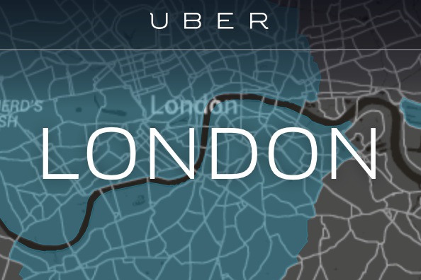 Uber London web page
