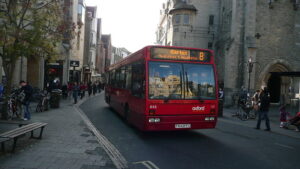 Bus on Queen Street (CC licensed by Arriva436 via Wikimedia).JPG