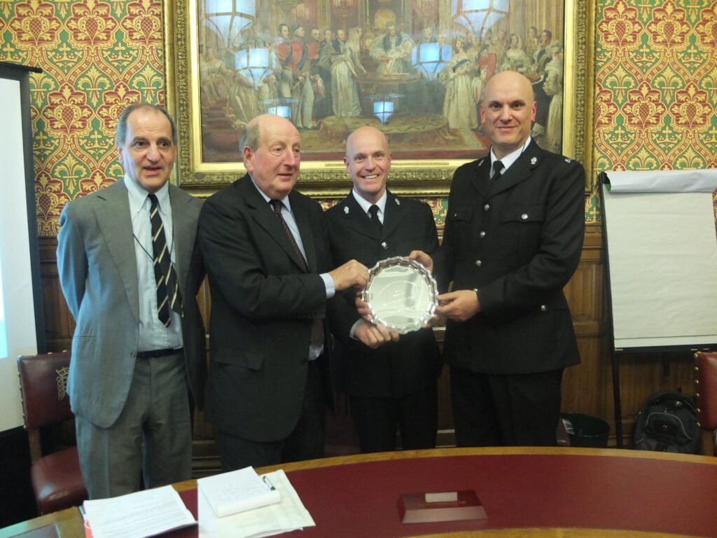 West Midlands Police given award for Give Space, Be Safe (image courtesy of Road Danger Reduction Forum)