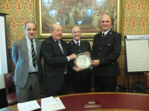 West Midlands Police given award for Give Space, Be Safe (image courtesy of Road Danger Reduction Forum)