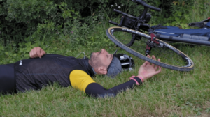 Jacopo Porreco takes a rest on Transcontinental Race 2016 (PEdALED Vimeo still).PNG