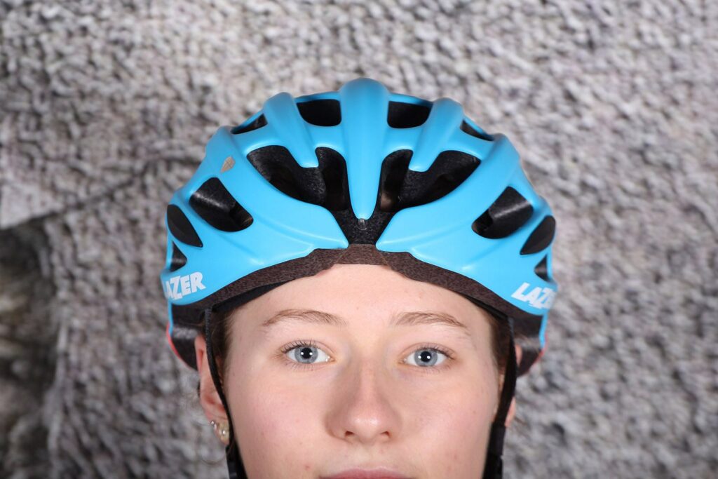 Lazer Elle Blue Coral Womens Helmet – front.jpg