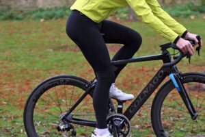 Rapha Brevet Winter Tights with Pad - riding.jpg