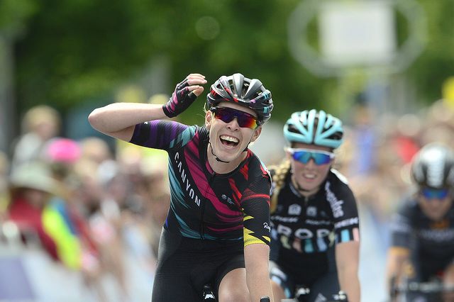 Hannah Barnes wins 2016 GB National Road Championship (copyright Britishcycling.org_.uk).jpg