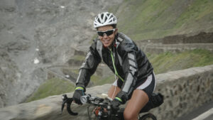 Juliana Buhring on the Stelvio