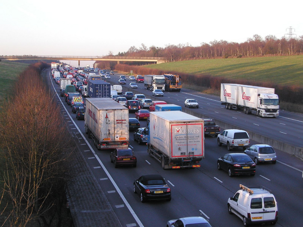 M25 traffic queue (CC licensed by Timo Newton-Syms on Flickr)