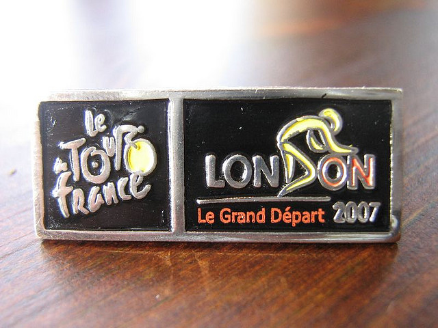 TdF London Grand Depart 2007 pin (picture Simon MacMichael)