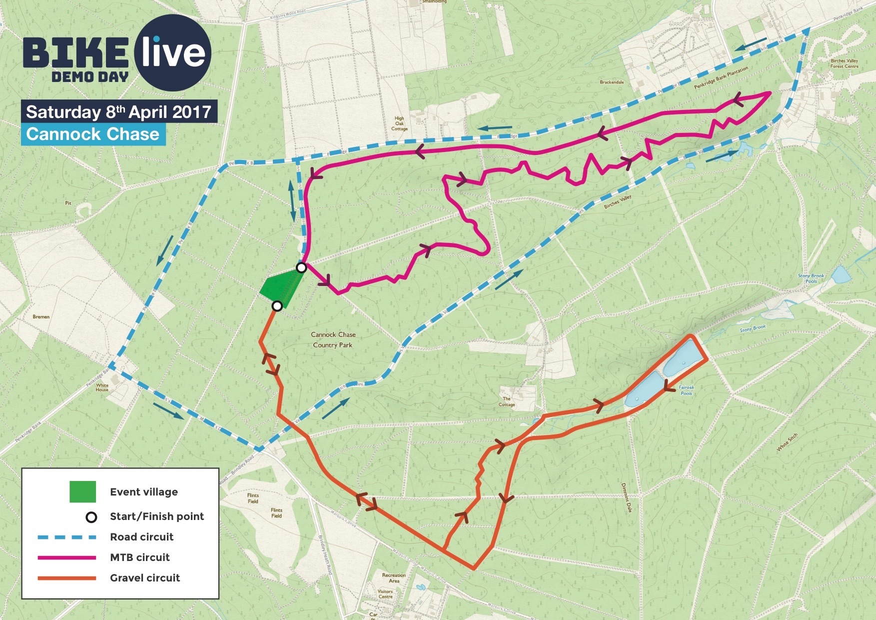 BIKEliveCannock-coursemap