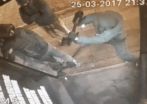 King Kog Cycles sledgehammer raid (picture via Facebook).PNG