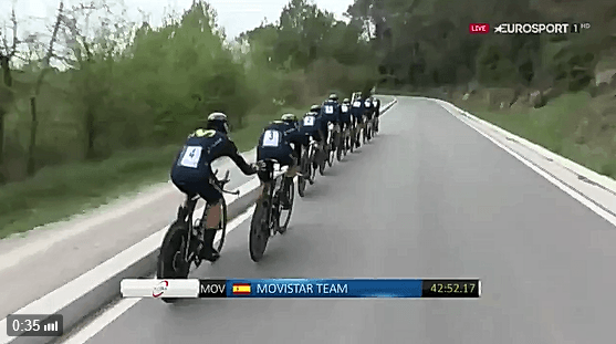 Rojas Catalonia team time trial push TV still.PNG