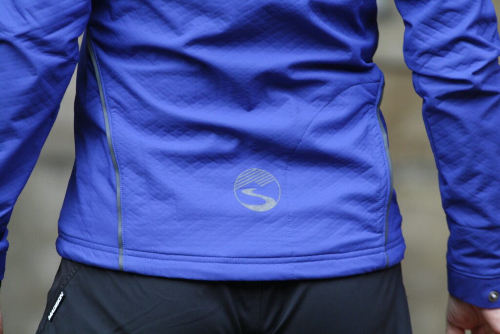Showers Pass Womens Rogue Hoodie – back logo.JPG
