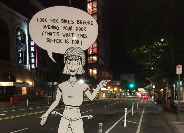 Cartoon campaigning in Boston (picture via Jonathan Fertig on Twitter).JPG