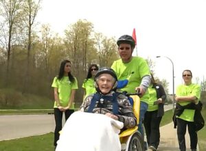 Elta Lincoln goes cycling for first time (source CTV video still).JPG