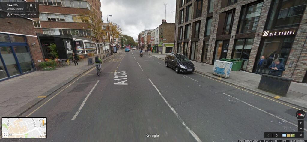 Old Street Google Streetview