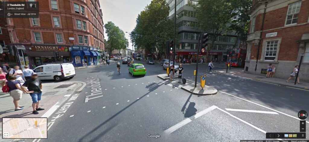 Theobalds Road Google Streetview