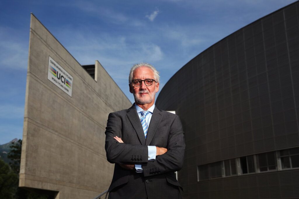 Brian Cookson at the World Cycling Centre in Aigle (source Briancookson.org).jpg