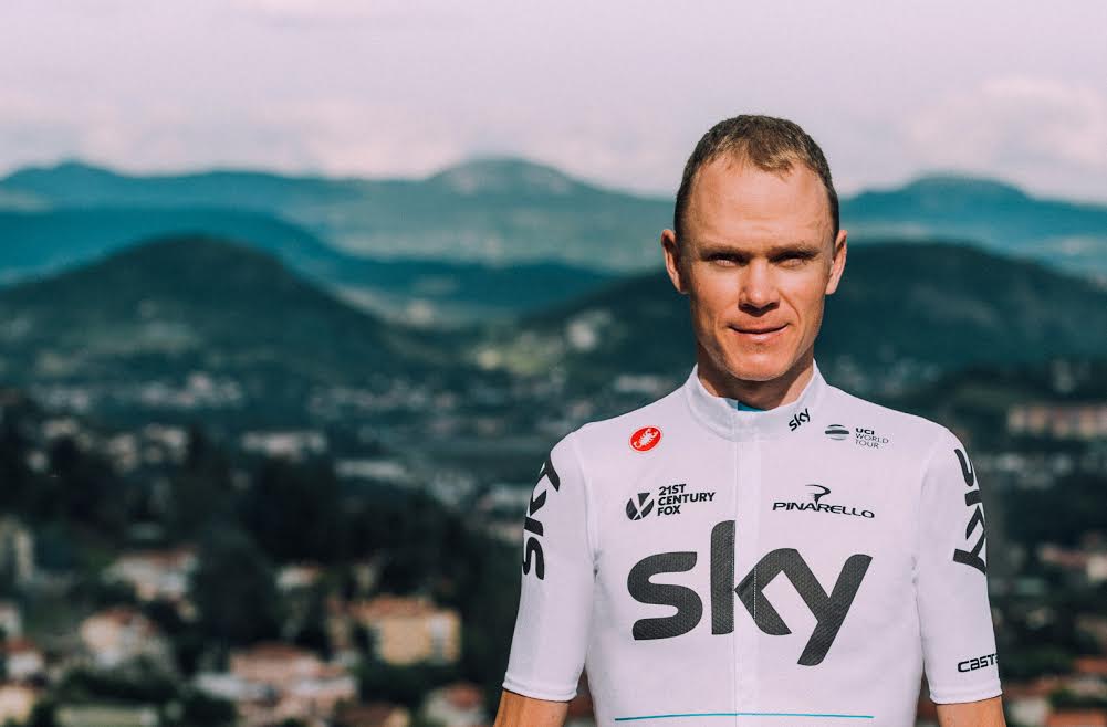 Chris Froome Team Sky white jersey 2017 Tour de France.jpg
