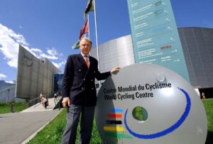 Hein Verbruggen at the World Cycling Centre (source UCI).jpg