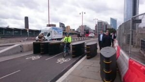 Security barriers on Blackfriars Bridge (picture credit Evo Lucas on Twitter).jpeg