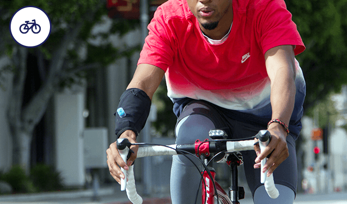 Wetsleeve on a cyclist.png