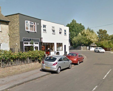 Green End Lane, Cambridge, before cycle lane was built (via StreetView).jpg