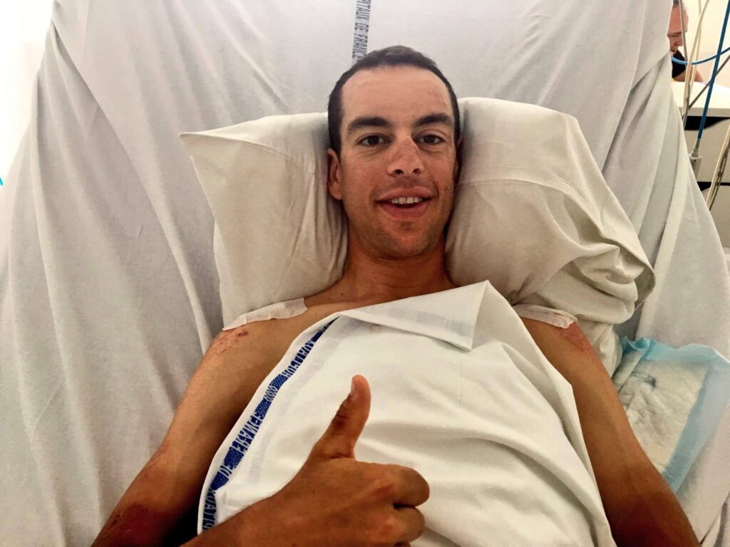 Richie Porte in hospital (picture via BMC Racing on Twitter).jpg