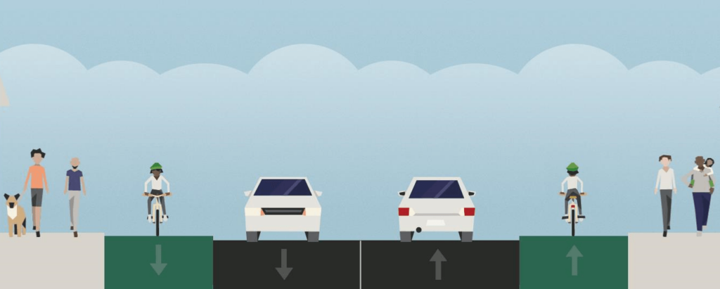 Stepped cycle tracks (TfL).png