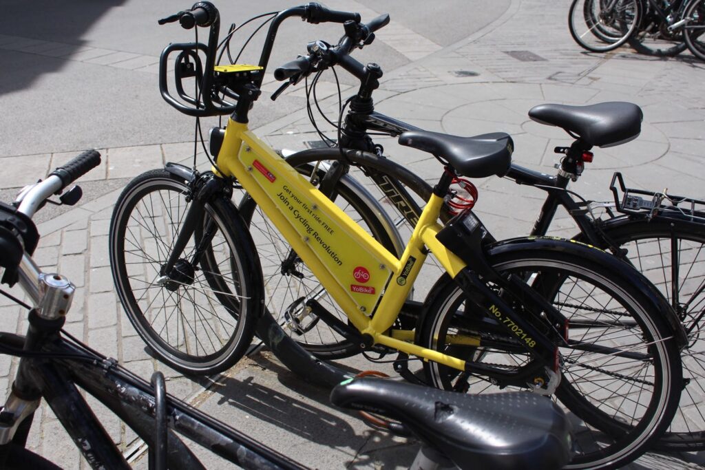 YoBike in Bath city centre.jpg