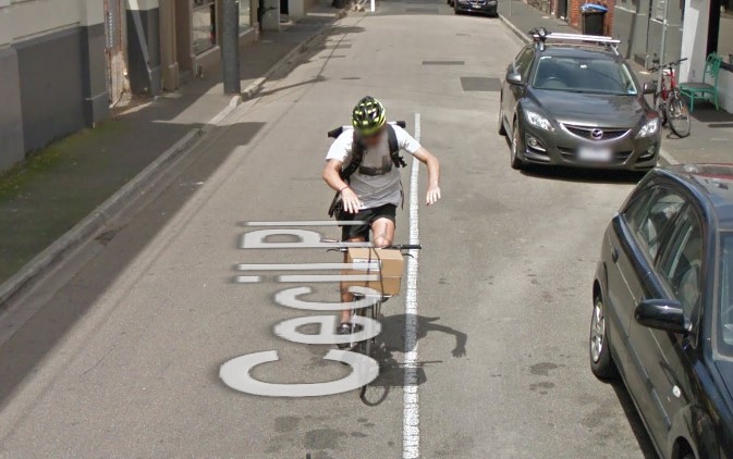 Dabbing Melbourne cyclist 2.jpg