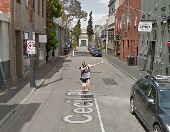 Dabbing Melbourne cyclist.jpg