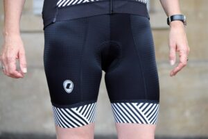 Lusso Ladies Bib Shorts Stripes.jpg