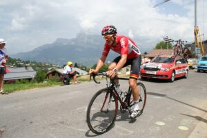 Adam Hansen during 2016 Tour de France (CC licensed by Andrew Sides via Flickr).jpg