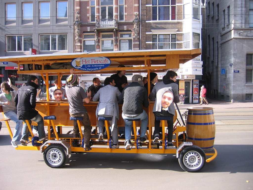 Beer bike (CC licensed by arielleps via Flickr).jpg