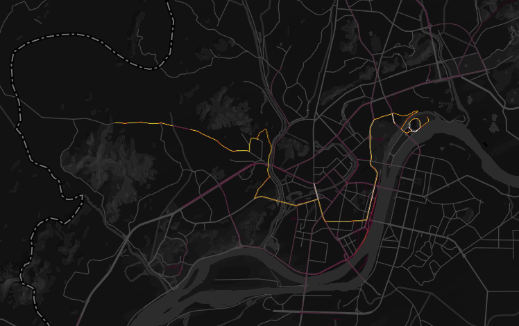 Strava Heatmap – Pyongyang.PNG
