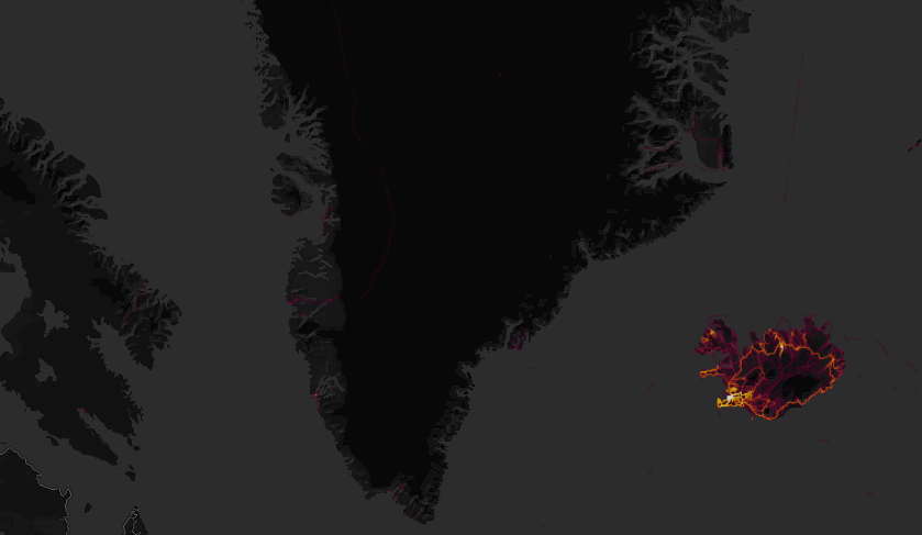 Strava Heatmaps – Greenland.PNG