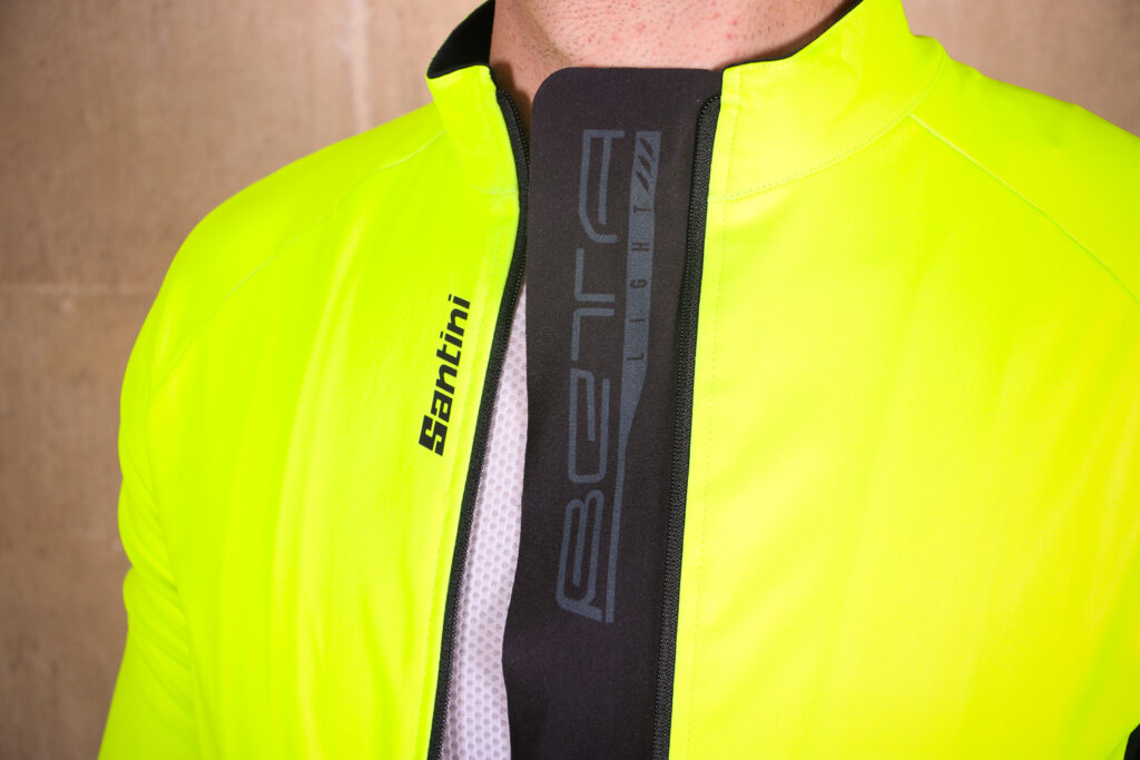 Santini Beta Light Short Sleeve Wind Jersey – placket.jpg
