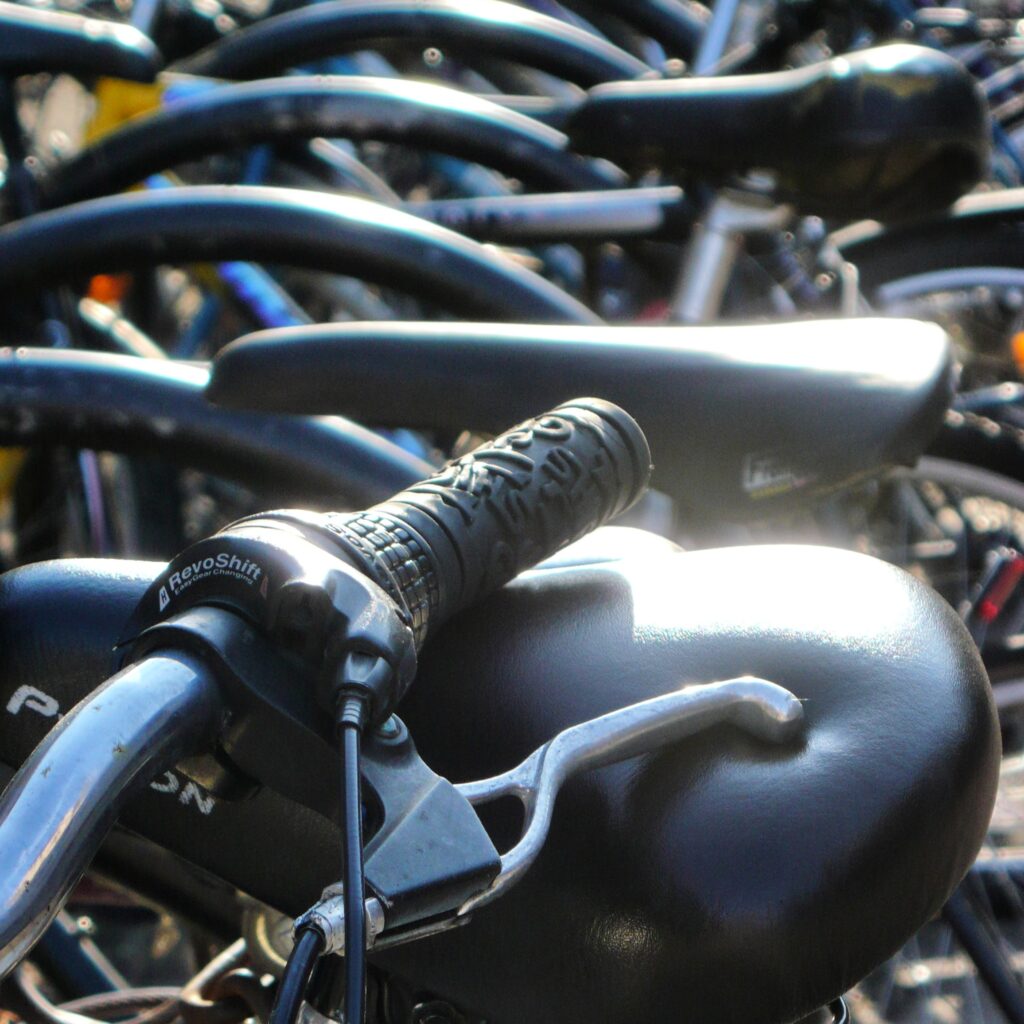 Parked bikes (copyright Simon MacMichael)_